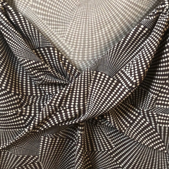 Like-New BCBG Polkadot sleeveless dress blouse - Picture 3 of 5